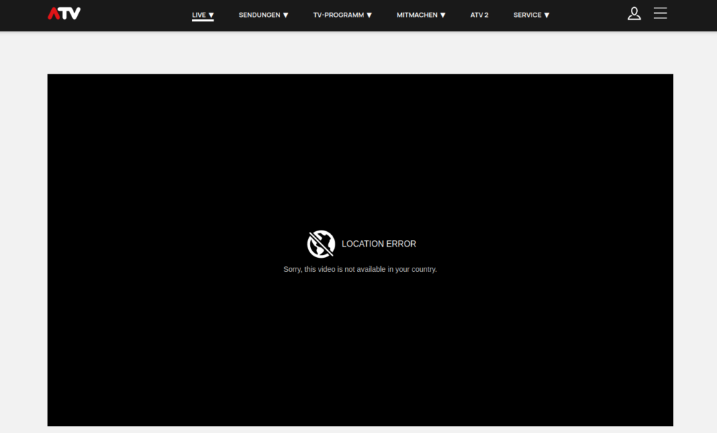 ATV Location Error
