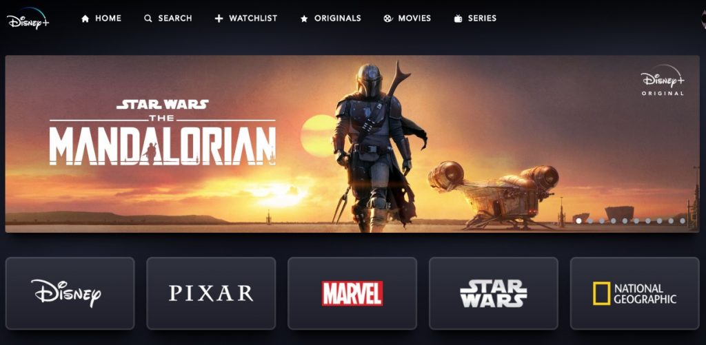 The Mandalorian on Disney+