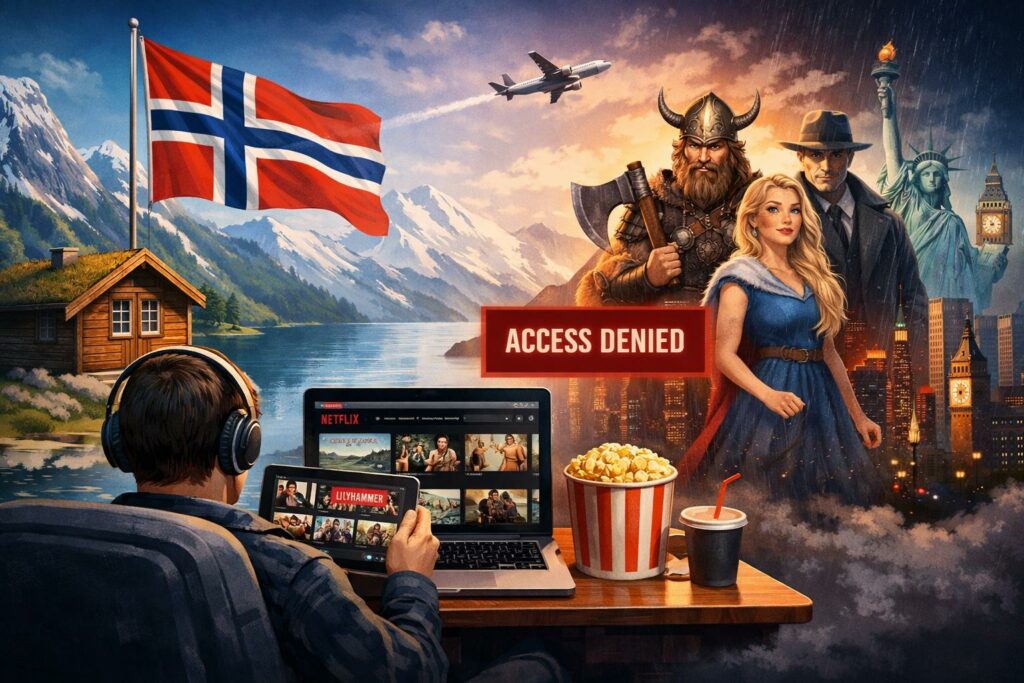 Norwegian Netflix Illustration