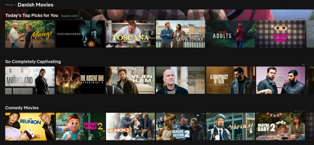 danske film på dansk netflix