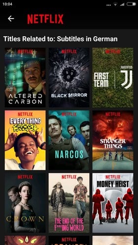 Netflix with local subtitles on android