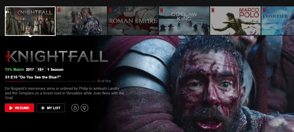 Knightfall on Netflix