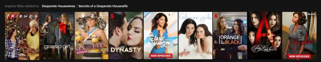 Content similar to Desperate Housewives on Netflix