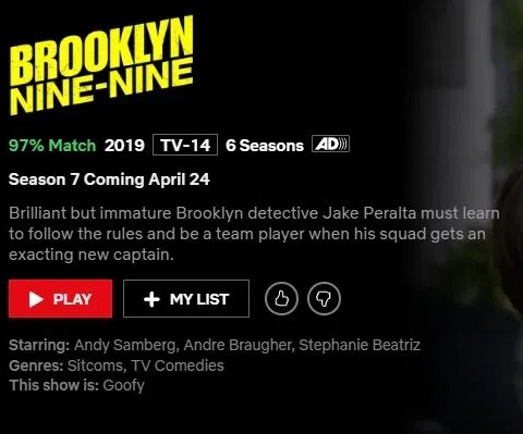 Brooklyn Nine-Nine season 7 will come to Netflix in April 2020