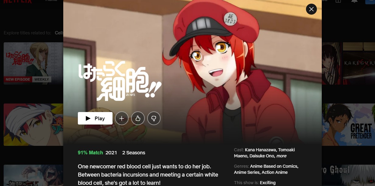Is 'Cells at Work!' on Netflix? Where to Watch the Series - New On Netflix  USA
