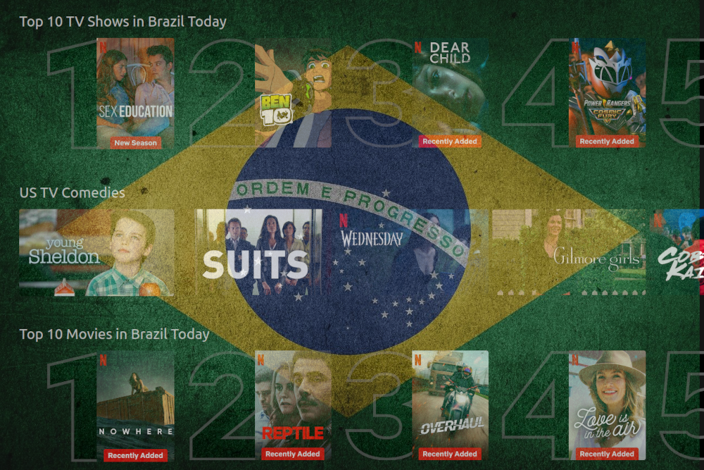 assistir Netflix Brasil (Netflix Brasil) no exterior com o Brasil